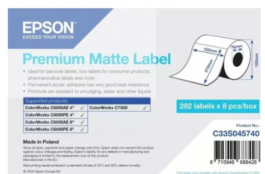 Epson label roll C33S045740