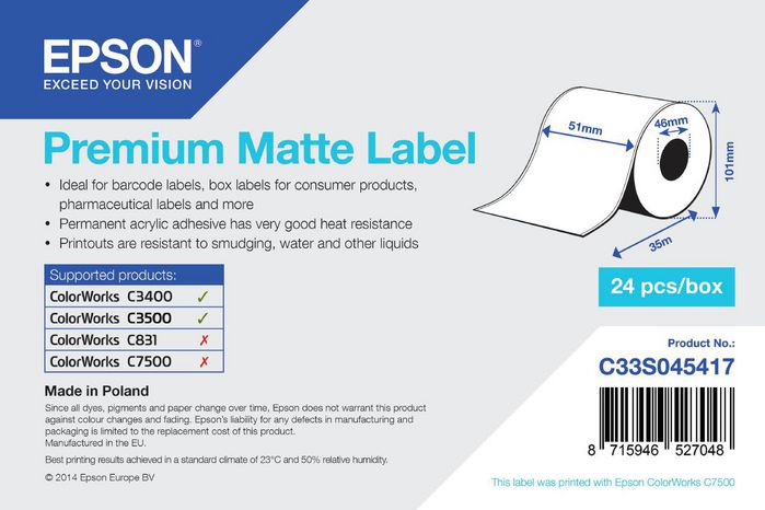 Epson labels C33S045417